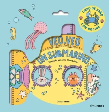 Veo, veo. ¡Un submarino! Libro de baño